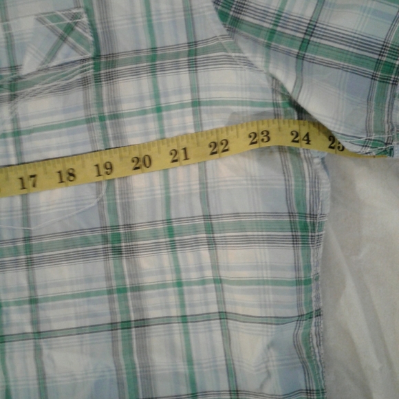 Men's 2XL short sleeve plaid shirt (Public Opinion) - Picture 4 of 6